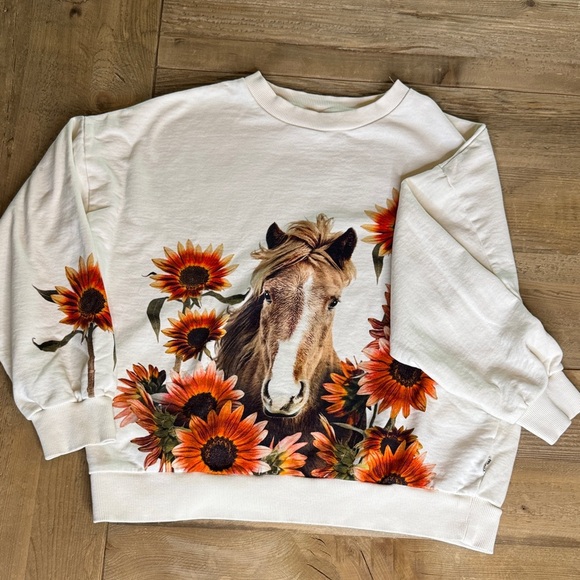 Molo Mika Red Sunflower Horse - Picture 2 of 8